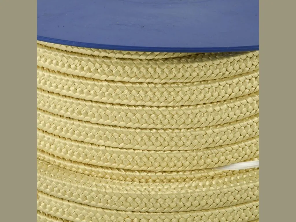 Dây tết chèn aramid: Cận cảnh các vòng bện chéo của dây tết chèn aramid