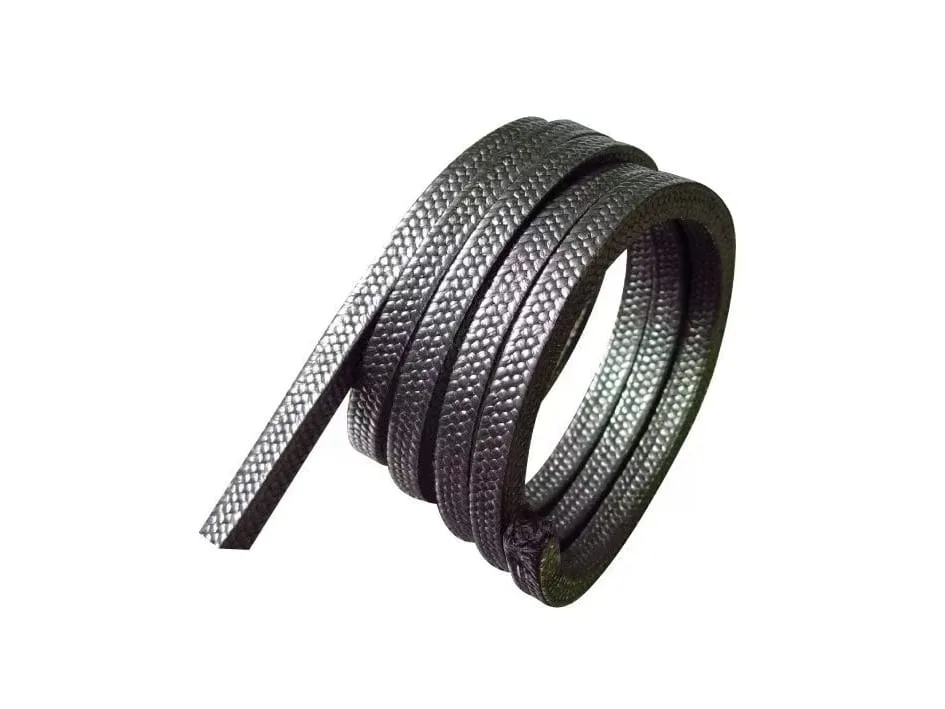 Dây tết chèn carbon: Dây tết chèn sợi carbon màu đen xám cuộn vòng, mặt tết vuông rõ