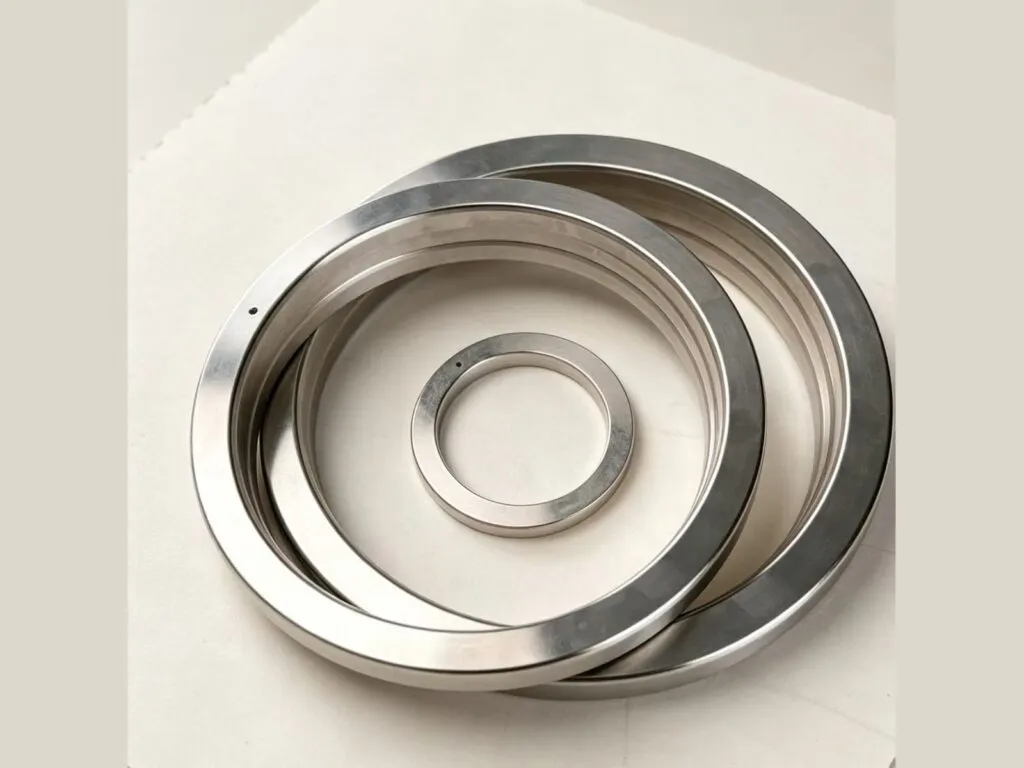 Gioăng ring joint: Ba vòng ring joint nhiều cỡ lồng vào nhau