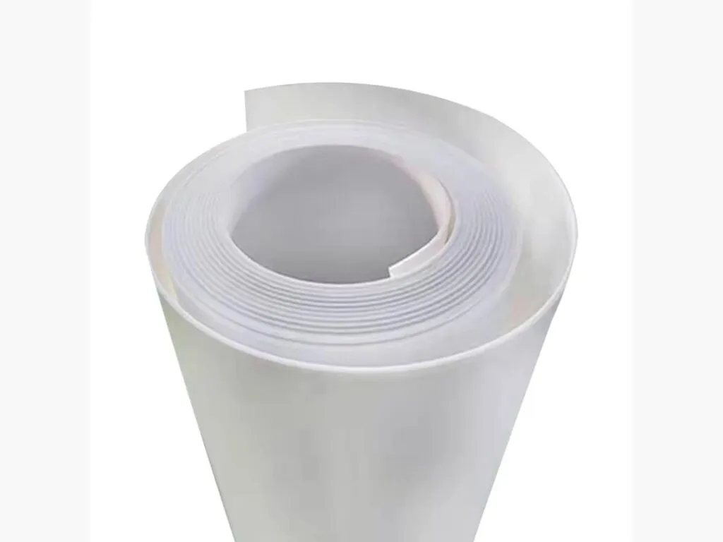 Màng PTFE: Cuộn màng PTFE trắng cuộn lỏng, bề mặt nhẵn mịn