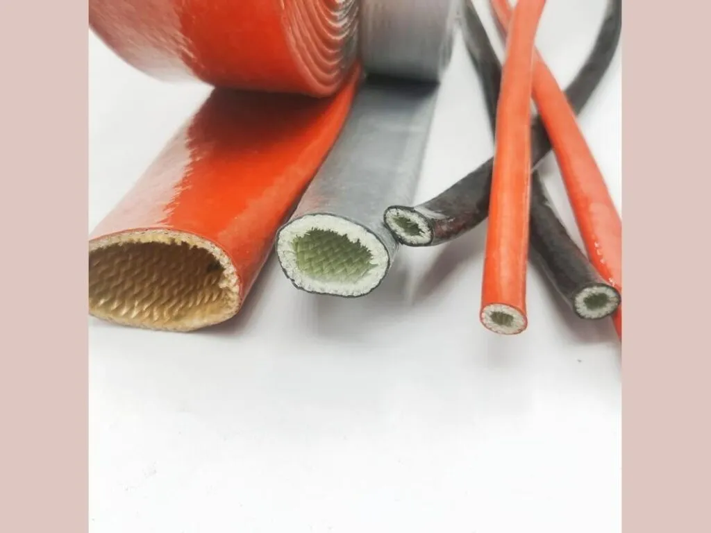 Ống bọc sợi thủy tinh phủ silicone: Bốn cỡ ống bọc phủ silicone đỏ và xám