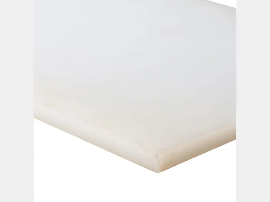 Tấm silicon chịu nhiệt: Tấm silicon trắng dày xếp chồng, cận cạnh tấm